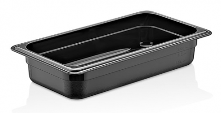Produse - CULINARO Tava gastronorm polipropilena 1/2-65, 325x265x65mm, 3,9lt, neagra
