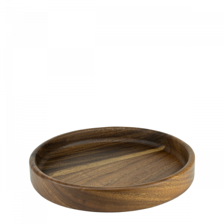 Platouri lemn - CULINARO Tava prezentare rotunda din lemn acacia, D20xh4,5cm