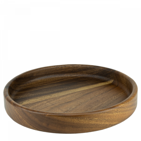 Platouri lemn - CULINARO Tava prezentare rotunda din lemn acacia, D30xh4,5cm