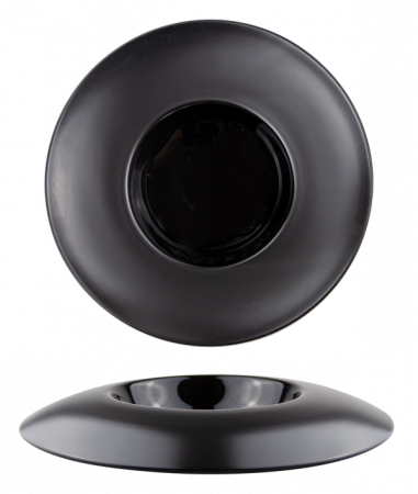 Black&White - CULINARO VISION BLACK Farfurie Gourmet 18cm din portelan negru (F2638FB-7L)
