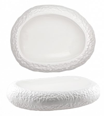 Black&White - CULINARO WHITE NEST Platou Cuib 28cm din portelan (F3002WY-11L)