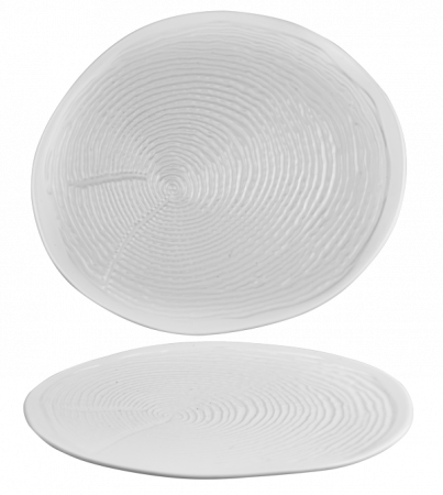 CULINARO WILLOW WHITE Farfurie intinsa portelan cu striatii, 29cm [1]
