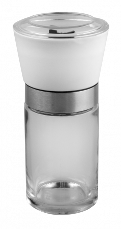 Rasnite si dozatoare condimente - EASY LIFE Rasnita sticla cu capac alb, mecanism ceramic, 100ml