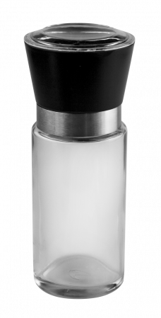 Rasnite si dozatoare condimente - EASY LIFE Rasnita sticla cu capac negru, mecanism ceramic, 170ml