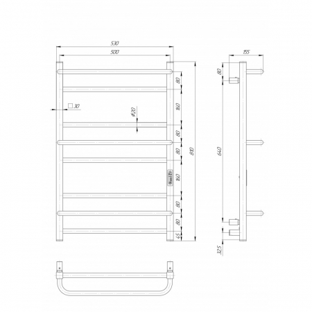 ELNA ANASTASIA 8 Portprosop electric inox, 133W, 810x530x155mm [3]