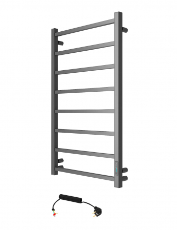 Calorifere Portprosop - ELNA ATRIA 8 Calorifer portprosop electric negru mat, 184W, 870x530x75mm