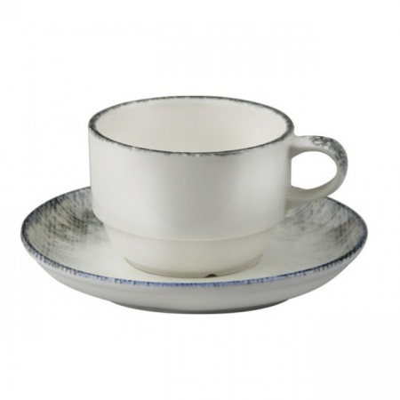 Gural Porselen - GURAL ELEGANT Ceasca cu farfurioara portelan 230ml pentru ceai (GBSEO02CT99ANT562)
