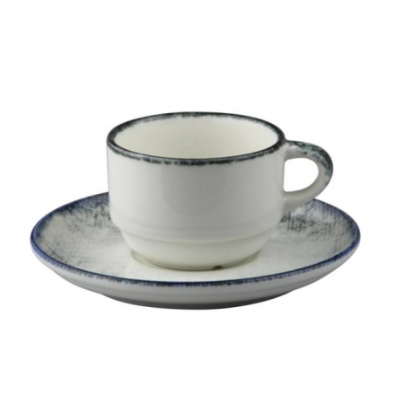 Gural Porselen - GURAL ELEGANT Ceasca cu farfurioara portelan 90ml pentru cafea (GBSEO02EK99ANT562)