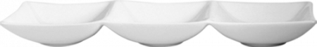 Gural Porselen - GURAL HONG KONG Platou 3 compartimente din portelan 25x8cm (HKG 25х8 ST)