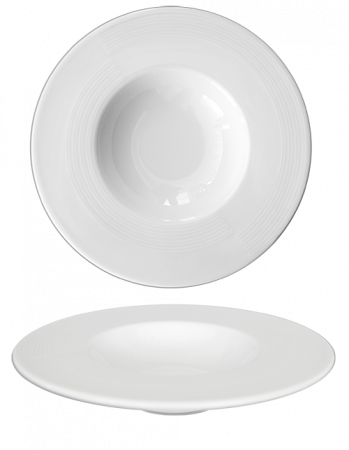 Gural Porselen - GURAL MADRID Farfurie gourmet adanca din portelan 22cm (MDR 22 GCK)