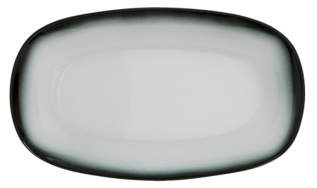 Marmaris-white/black - GURAL MARMARIS-WHITE/BLACK Platou oval 24x14cm (NBNEO24KY63SYH)