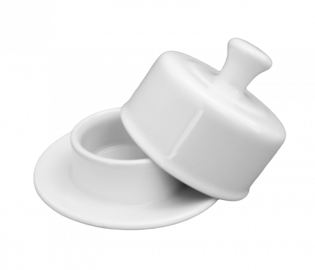 Gural Porselen - GURAL MOSCOW Farfurioara cu capac pentru unt, 9cm din portelan (MOS 09 TYG)