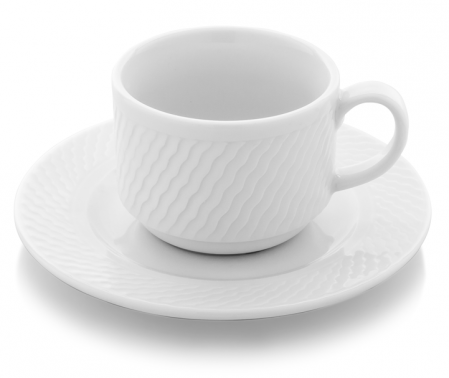 Panama - GURAL PANAMA Ceasca cu farfurioara din portelan 230ml ceai (PAN 2230 CFT)