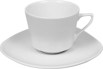 Gural Porselen - GURAL PERA Ceasca cu farfurioara din portelan 210ml (PE 02 4C)