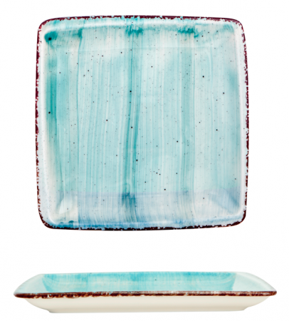 Gural Porselen - GURAL TURQUOISE Farfurie patrata 17x17cm (NBNORD17X17DU50TM)