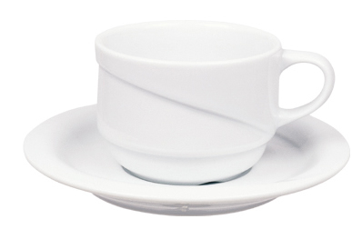 Gural Porselen - GURAL X-TANBUL Ceasca si farfurioara din portelan 170ml (XT 02 3C)