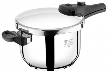 Oale si cratite inox - HASCEVHER BIONET Oala sub presiune, 6l, D22cm, inox, inductie