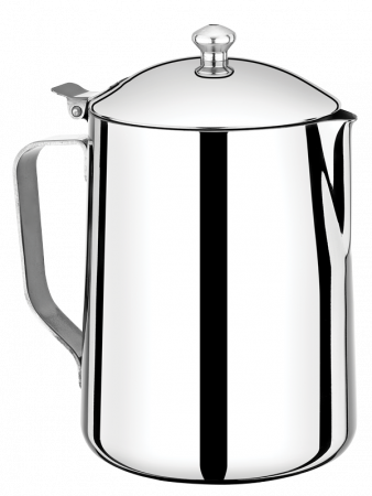 Vesela pentru servire - HASCEVHER Cana inox pentru servire, cu capac, 700ml, 8xh11,5cm