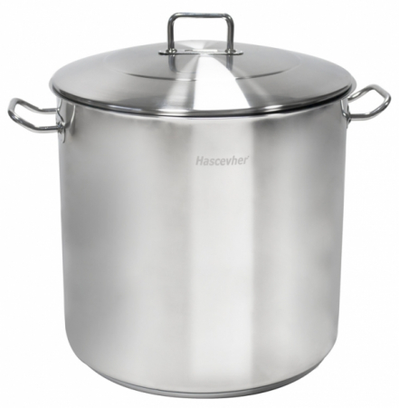 Oale si cratite inox - HASCEVHER HORECA-JUMBO Oala inox adanca 36x36cm 36,6lt cu capac