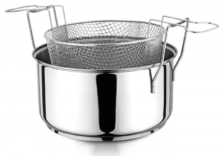 Oale si cratite inox - HASCEVHER Oala friteuza inox 24cm