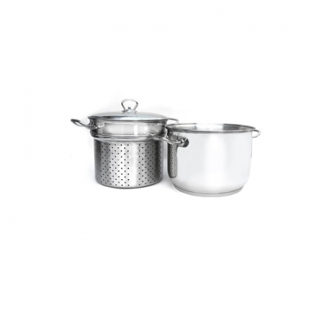 Oale si cratite inox - HASCEVHER Oala pentru spaghete 22cm 8l dubla inductie