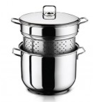 Oale si cratite inox - HASCEVHER Oala pentru spaghete 22cm dubla inductie