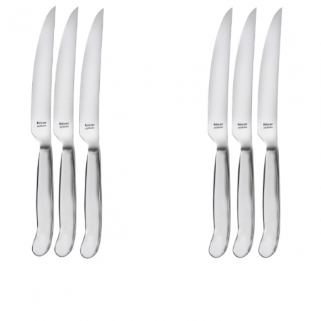 Servirea mesei - HISAR ARGENTINA Set 6 cutite pentru friptura, profesionale, inox 18/10, L23,5cm