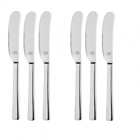 Servirea mesei - HISAR LARA Set 6 cutite pentru unt, profesionale, inox 18/10, L19,5cm