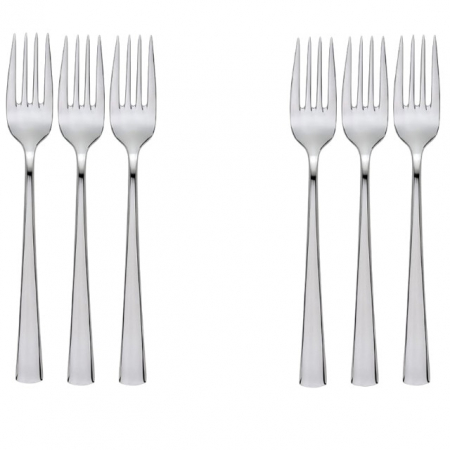 Tacamuri - HISAR LARA Set 6 furculite profesionale aperitiv, inox 18/10, L19cm