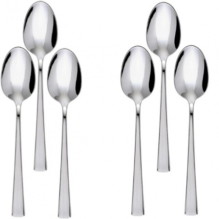 Servirea mesei - HISAR LARA Set 6 linguri pentru desert, profesionale, inox 18/10, L16,3cm