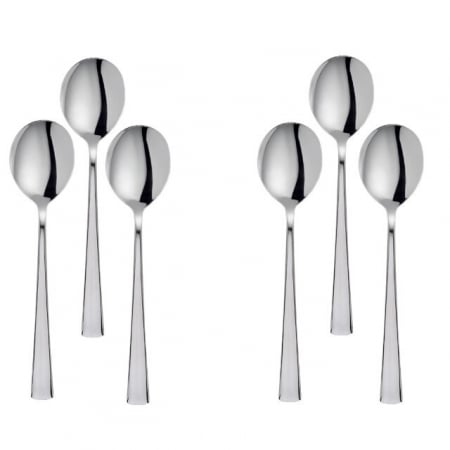 Servirea mesei - HISAR LARA Set 6 linguri supa, profesionale, inox 18/10, L18,8cm