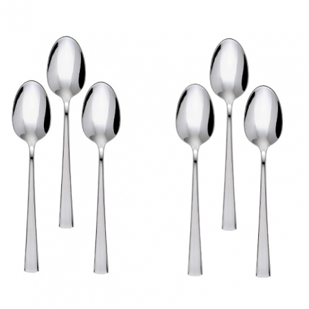 Servirea mesei - HISAR LARA Set 6 lingurite ceai, profesionale, inox 18/10, L13,2cm