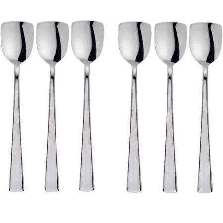 Servirea mesei - HISAR LARA Set 6 lingurite pentru inghetata, profesionale, inox 18/10, L15,3cm