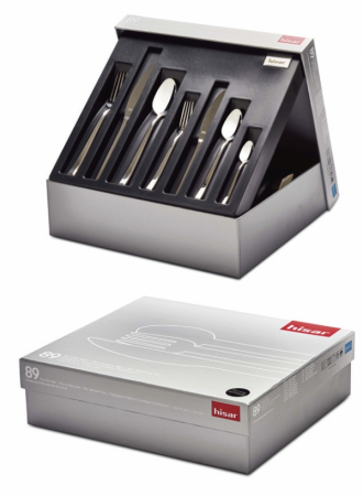 Servirea mesei - HISAR MIAMI Set tacamuri 89 piese pentru 12 persoane, inox 18/10
