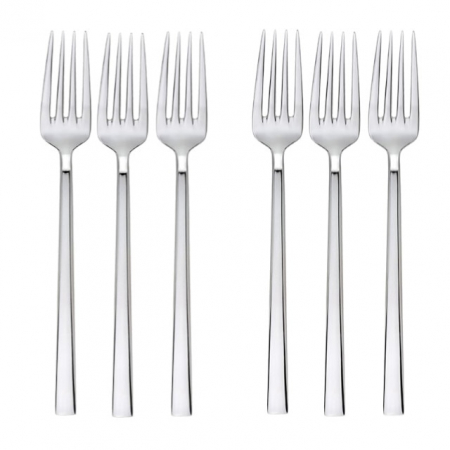 Servirea mesei - HISAR MILANO Set 6 furculite pentru desert, profesionale, inox 18/10, L16,2cm