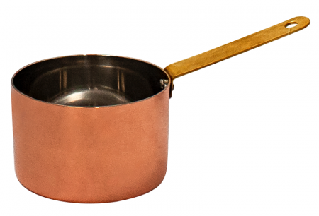 Servirea mesei - ILSA Mini cratita D9xh6cm, 350ml, inox cu strat cupru (1557RA09ICV)