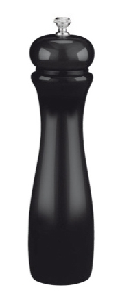 Rasnite si dozatoare condimente - ILSA Rasnita din lemn pentru sare/piper, mecanism ceramic, 20cm, neagra