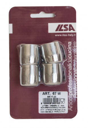 Servirea mesei - ILSA Set 4 latiere mini 10ml inox 18/10