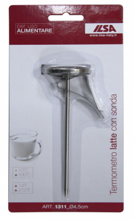 Ustensile de masurat de bucatarie - ILSA Termometru lichide profesional cu sonda, D4,5xh13cm, inox, -10°C - +100°C