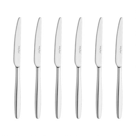 Tacamuri Inoxriv - INOXRIV ANNIE Set 6 cutite aperitiv/desert, otel inoxidabil 18/10, L20,5cm, grosime 3mm, finisaj lucios