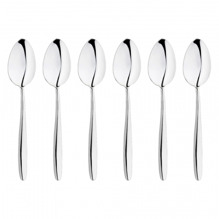 Tacamuri Inoxriv - INOXRIV ANNIE Set 6 linguri desert/aperitiv, otel inoxidabil 18/10, L17,5cm, grosime 3mm, finisaj lucios