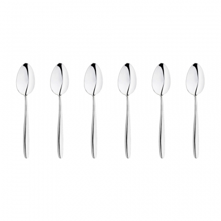 Tacamuri Inoxriv - INOXRIV ANNIE Set 6 lingurite cafea mocca, otel inoxidabil 18/10, L11cm, grosime 3mm, finisaj lucios