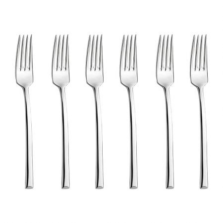 Tacamuri Inoxriv - INOXRIV MEDEA Set 6 furculite medii, inox, L18cm, grosime 3,5mm, finisaj lucios
