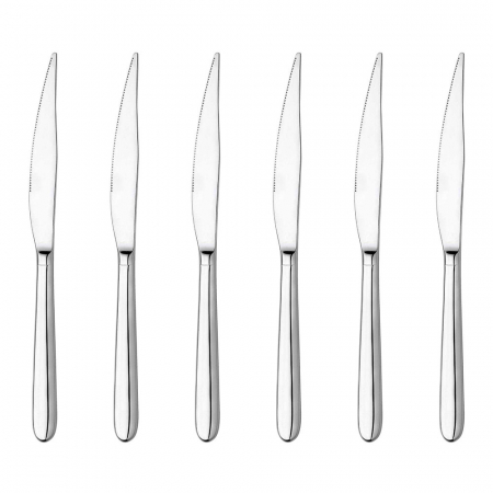 Tacamuri - INOXRIV NOVECENTO Set 6 cutite fel principal, otel inoxidabil 18/10, L22cm, grosime 3,5mm, finisaj lucios