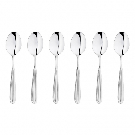 Servirea mesei - INOXRIV NOVIA Set 6 lingurite ceai/cafea/desert, inox 18/0, grosime 3mm, finisaj lucios