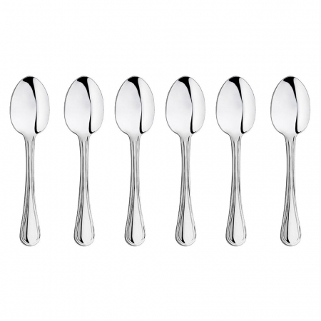 Servirea mesei - INOXRIV YORK Set 6 lingurite ceai/cafea, inox 18/0, L14cm, grosime 2mm, finisaj lucios