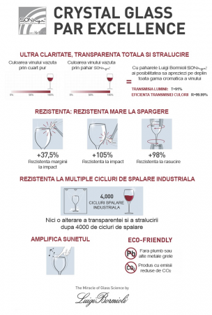 LUIGI BORMIOLI INTENSO Set 6 pahare vin rosu 740ml D10xH26cm [5]