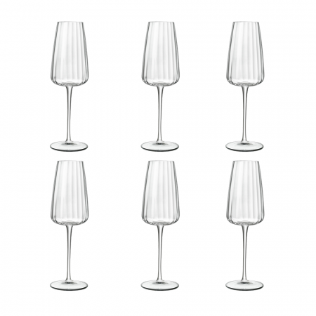 SPEAKEASIES SWING - LUIGI BORMIOLI SPEAKEASIES SWING Set 6 pahare sampanie PROSECCO 210ml D6,7xH21cm