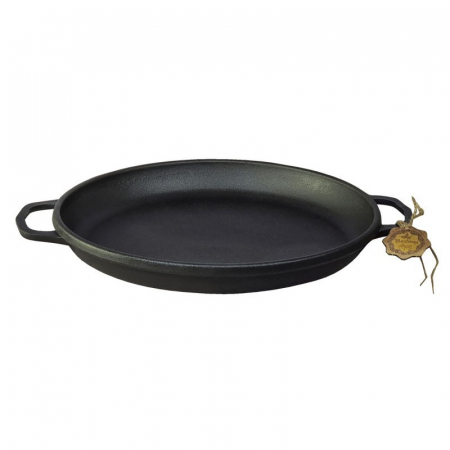 Tavi fonta - MAYSTERNYA Tava rotunda din fonta cu manere, D32xh4cm