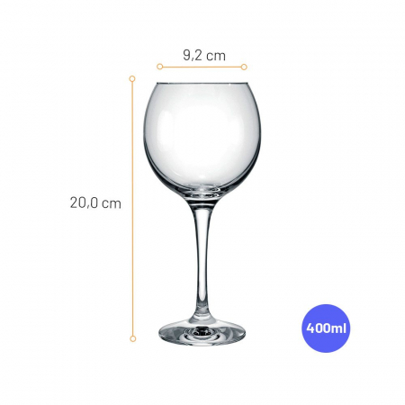 NADIR CELEBRA Set 12 pahare vin rosu, 400ml, D9,2xh20cm, sticla [1]